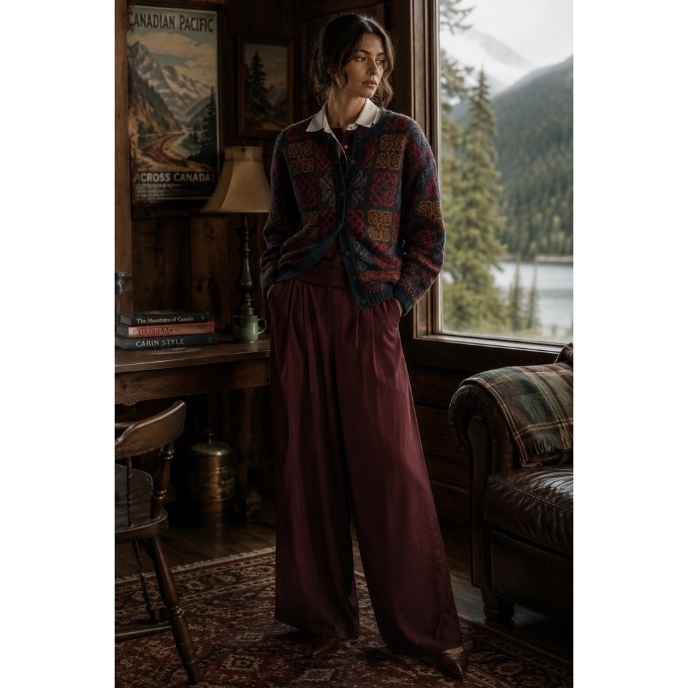 Equorian Heritage Cardigan L Mohair Blend Boho Grandpacore Fuzzy Nostalgic
